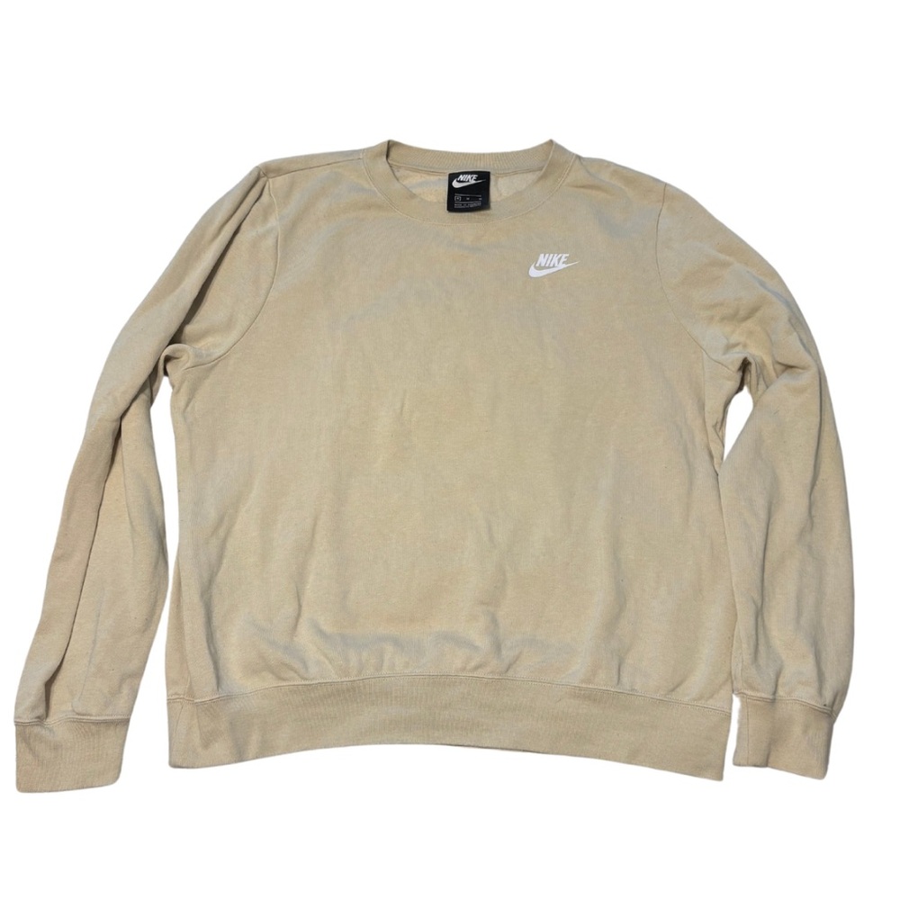 Beige Nike crewneck sweatshirt